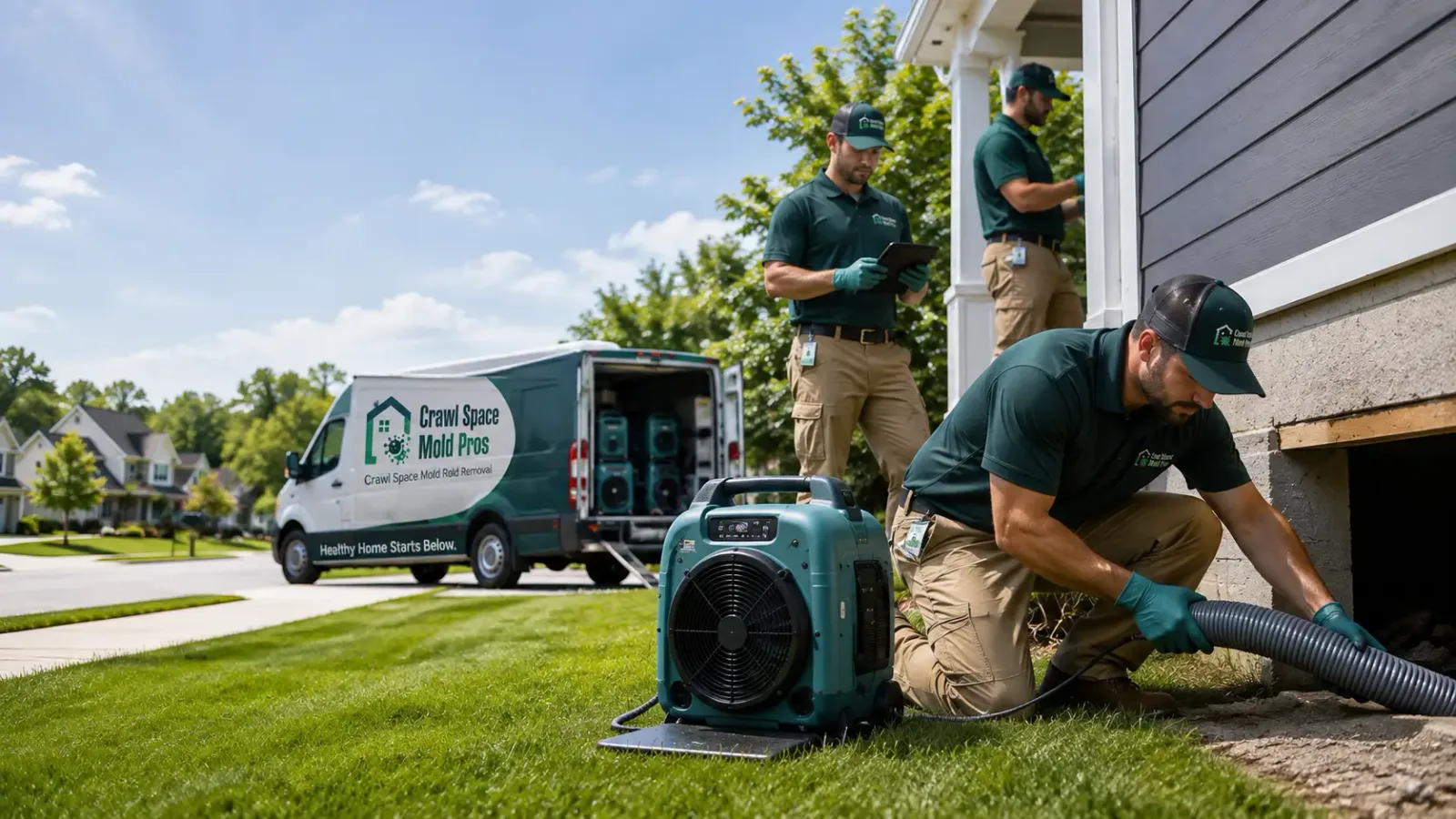 Crawl Space Mold Removal in La Motte, IA
